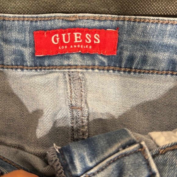 🔥GUESS Denim Skirt with Yellow Stripes🔥 - Picture 6 of 6